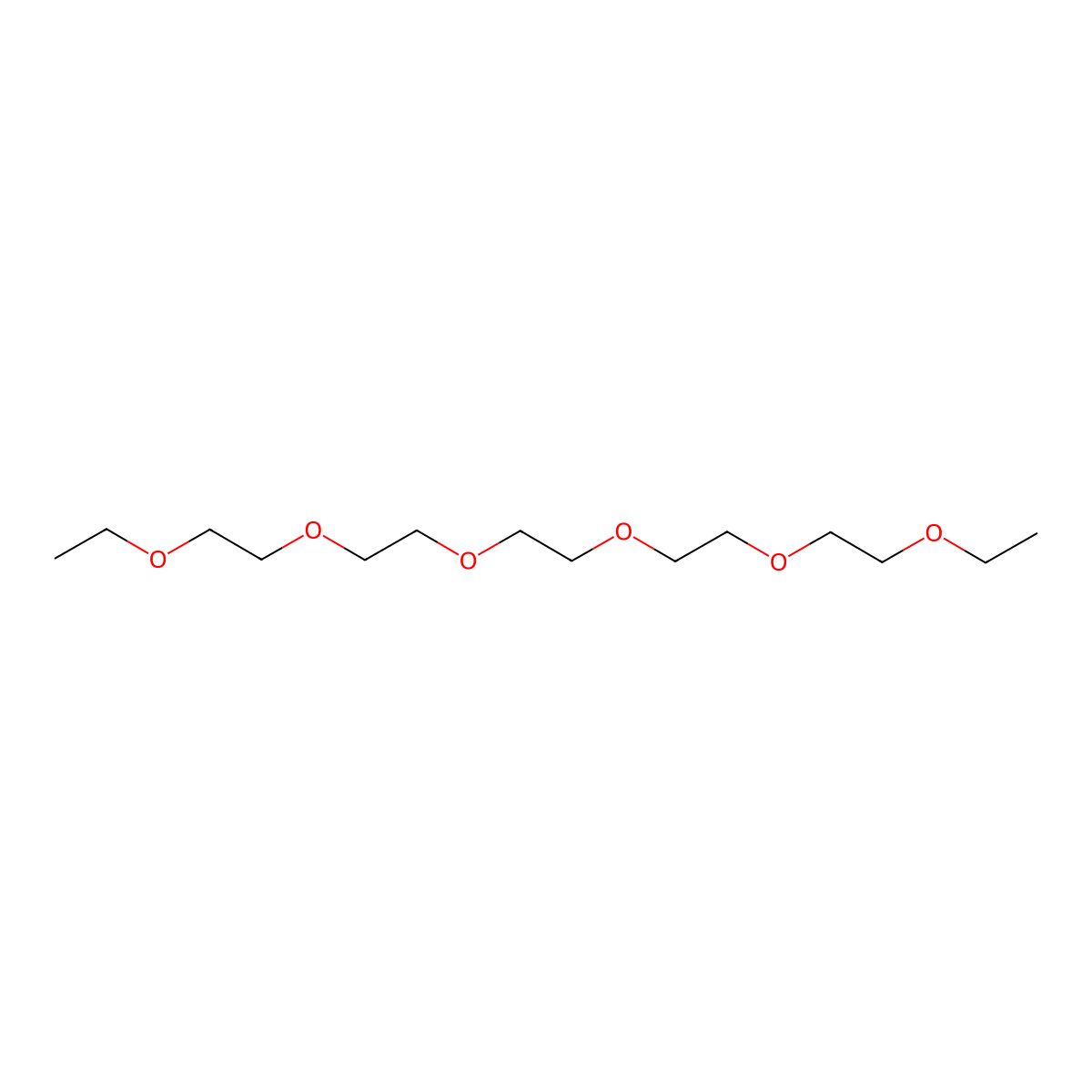 3,6,9,12,15,18-Hexaoxaeicosane molecular structure, CAS 23601-39-0