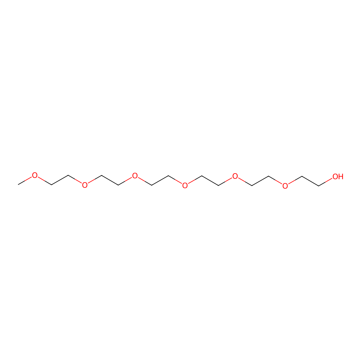 3,6,9,12,15,18-Hexaoxanonadecan-1-ol molecular structure, CAS 23601-40-3