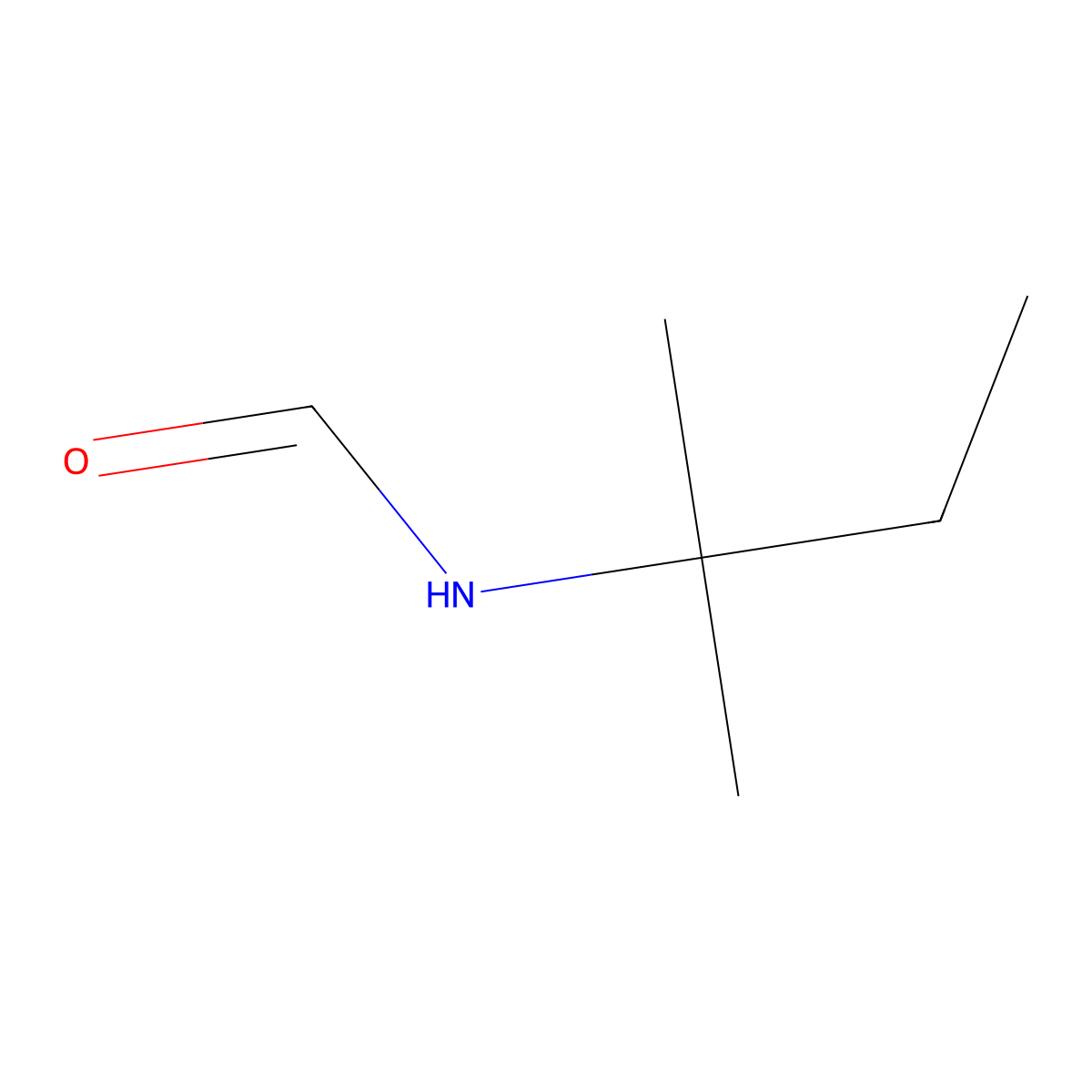 Formamide, N-(1,1-dimethylpropyl)- molecular structure, CAS 23602-10-0