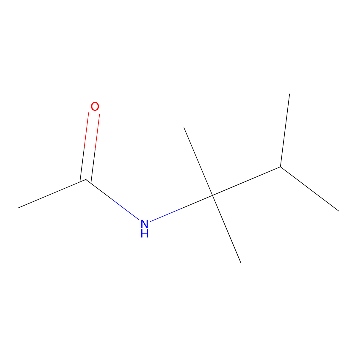 N-(2,3-Dimethylbutan-2-yl)acetamide molecular structure, CAS 23602-16-6