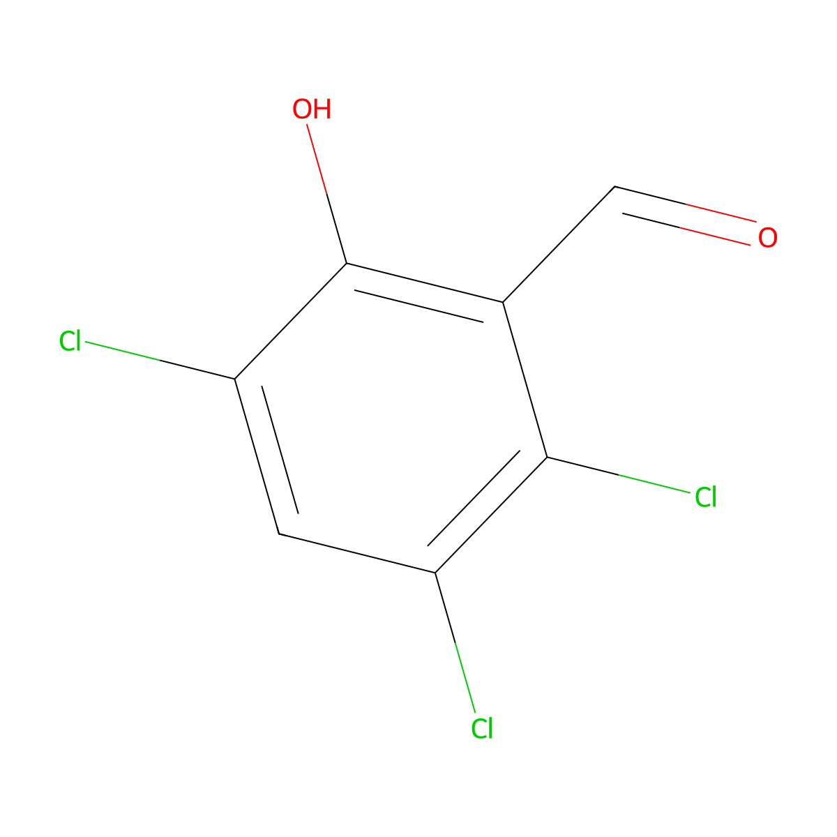 2,3,5-Trichloro-6-hydroxybenzaldehyde molecular structure, CAS 23602-65-5