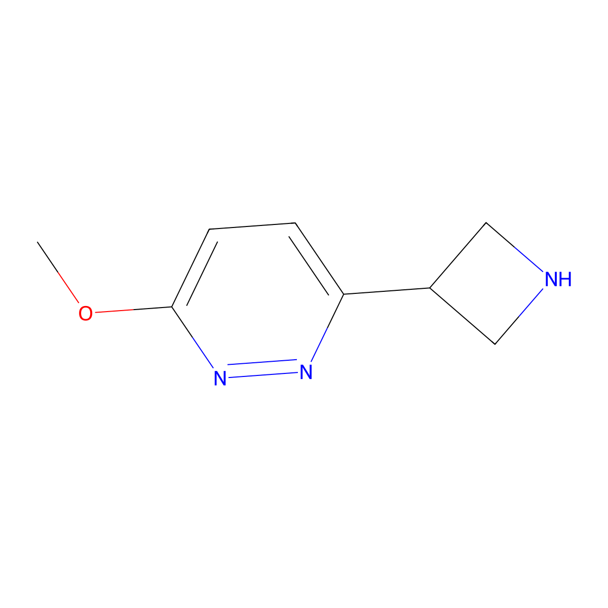 3-(Azetidin-3-yl)-6-methoxypyridazine molecular structure, CAS 2360320-88-1