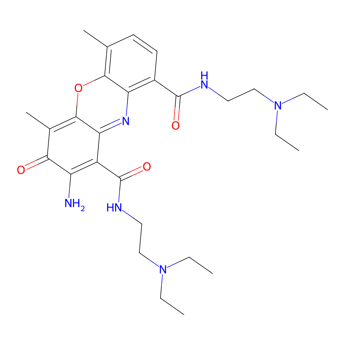 Actinomine molecular structure, CAS 23604-87-7