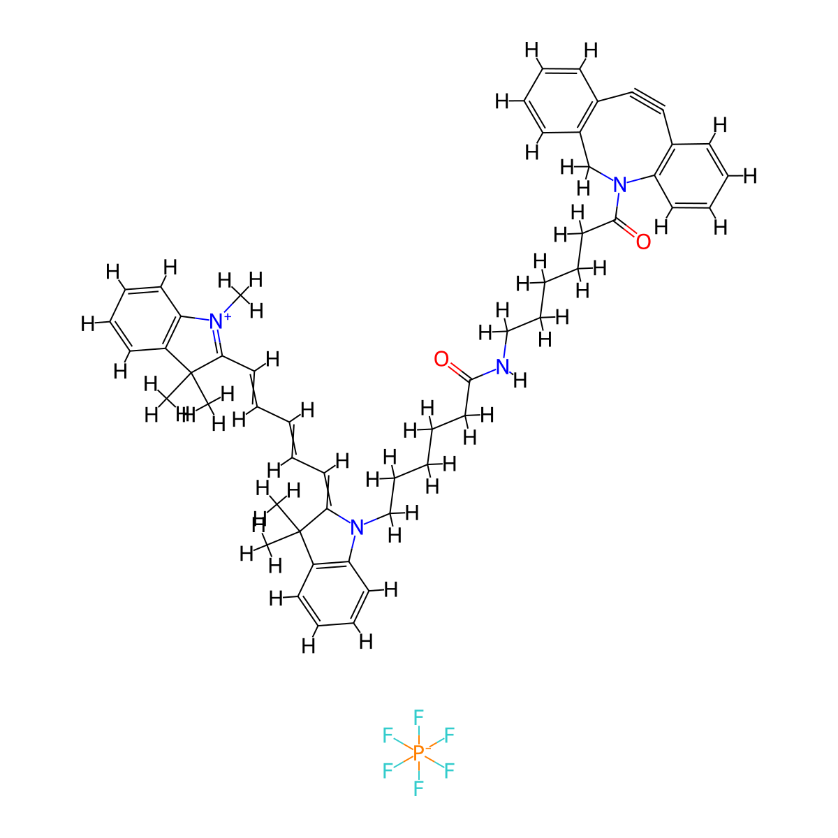 Cyanine5 DBCO molecular structure, CAS 2360411-64-7