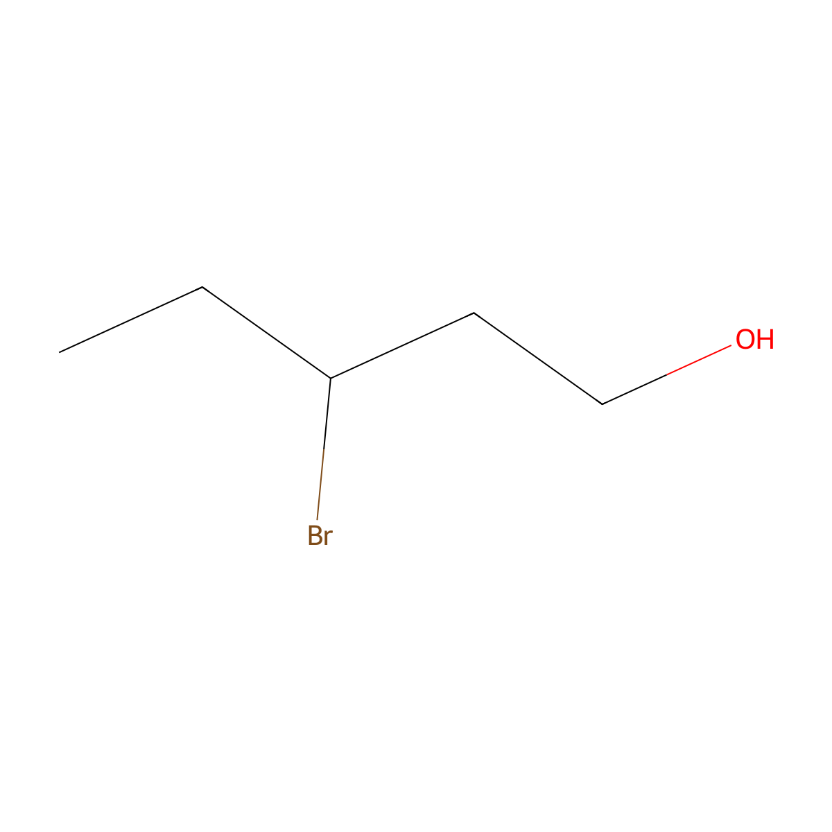 3-Bromopentan-1-ol molecular structure, CAS 2360452-01-1