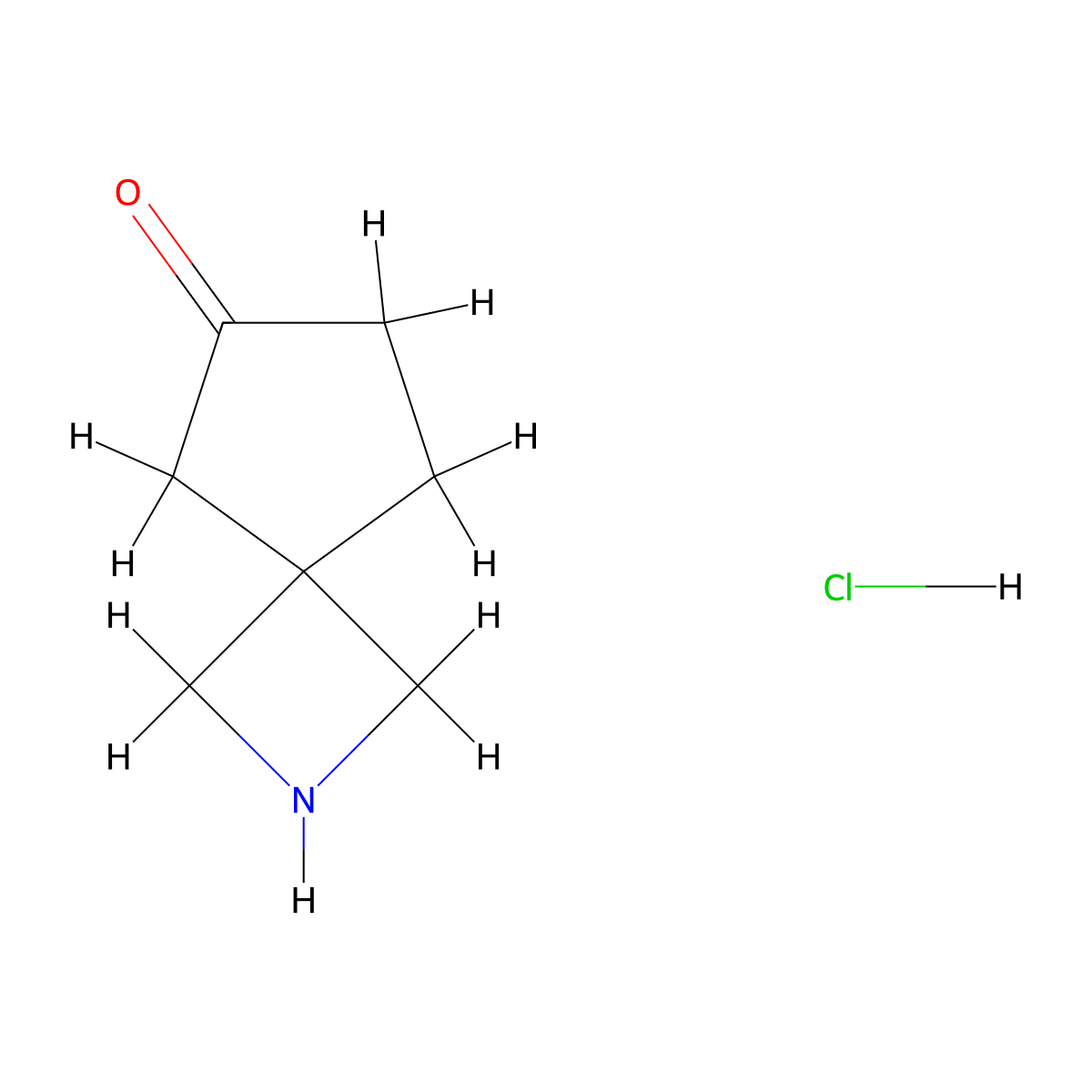 2-Azaspiro[3.4]octan-6-one hydrochloride molecular structure, CAS 2360487-40-5