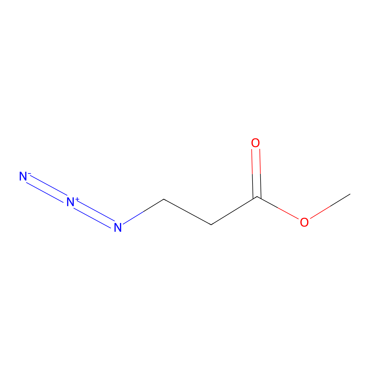 Methyl 3-azidopropanoate molecular structure, CAS 23605-39-2