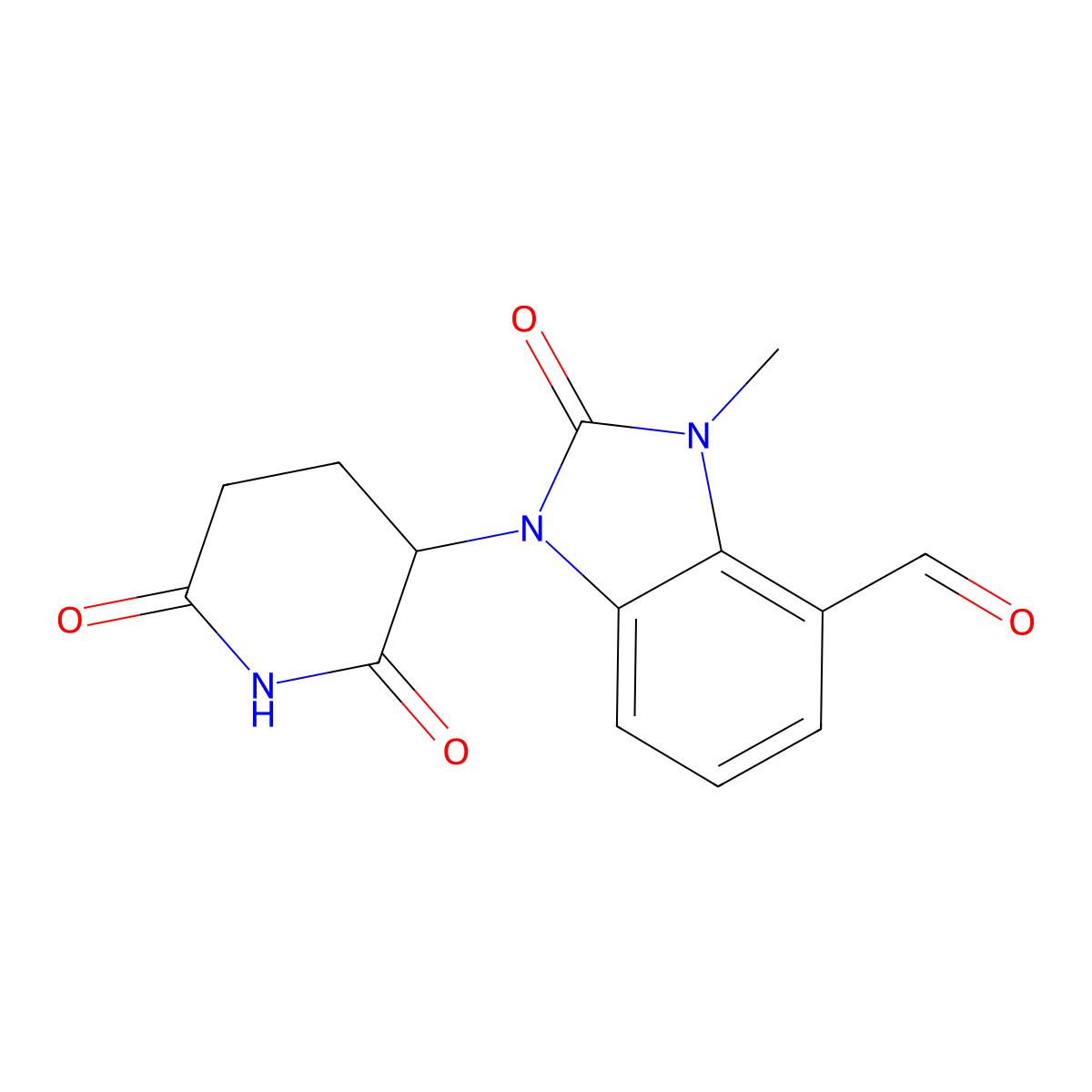 1-(2,6-Dioxopiperidin-3-yl)-3-methyl-2-oxo-2,3-dihydro-1h-benzo[d]imidazole-4-carbaldehyde molecular structure, CAS 2360518-87-0