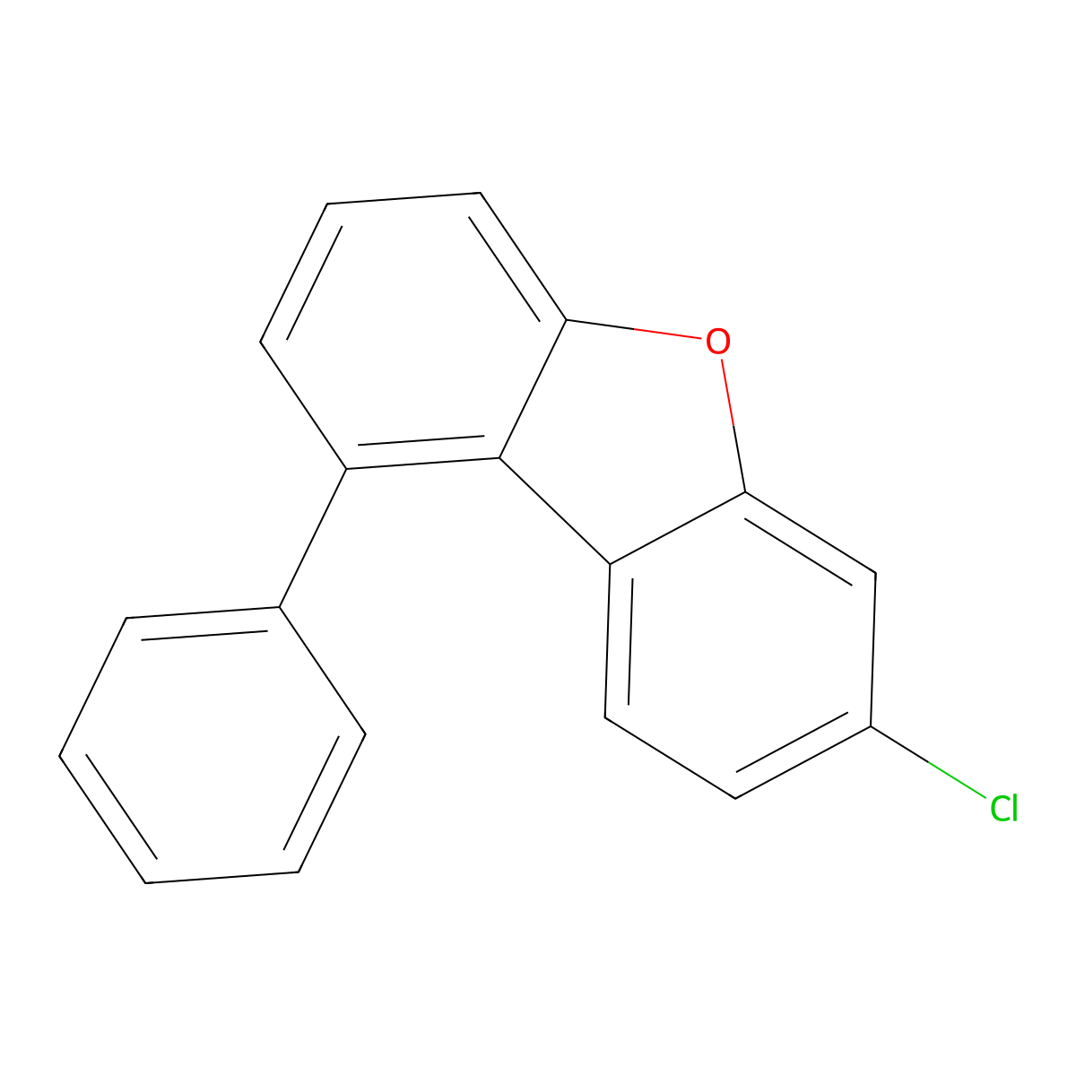 7-Chloro-1-phenyldibenzo(b,d)furan molecular structure, CAS 2360830-97-1