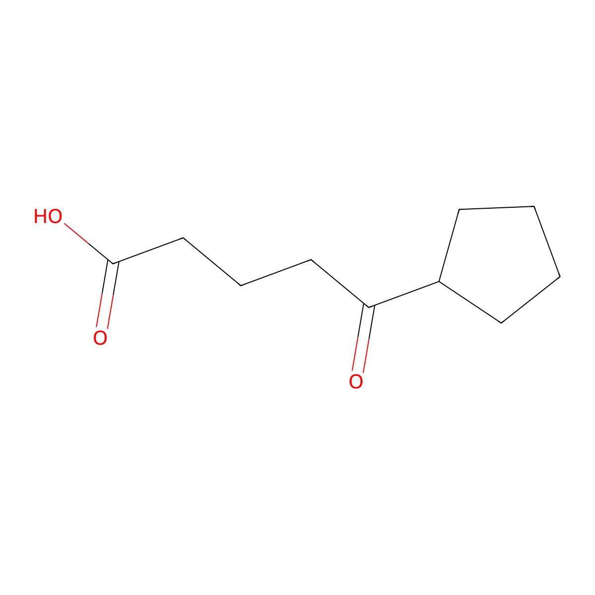 5-Cyclopentyl-5-oxovaleric acid molecular structure, CAS 23609-43-0