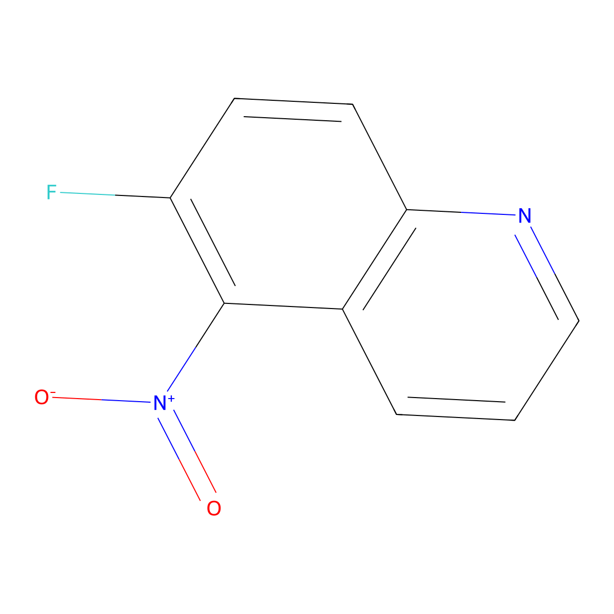 6-Fluoro-5-nitroquinoline molecular structure, CAS 236092-96-9