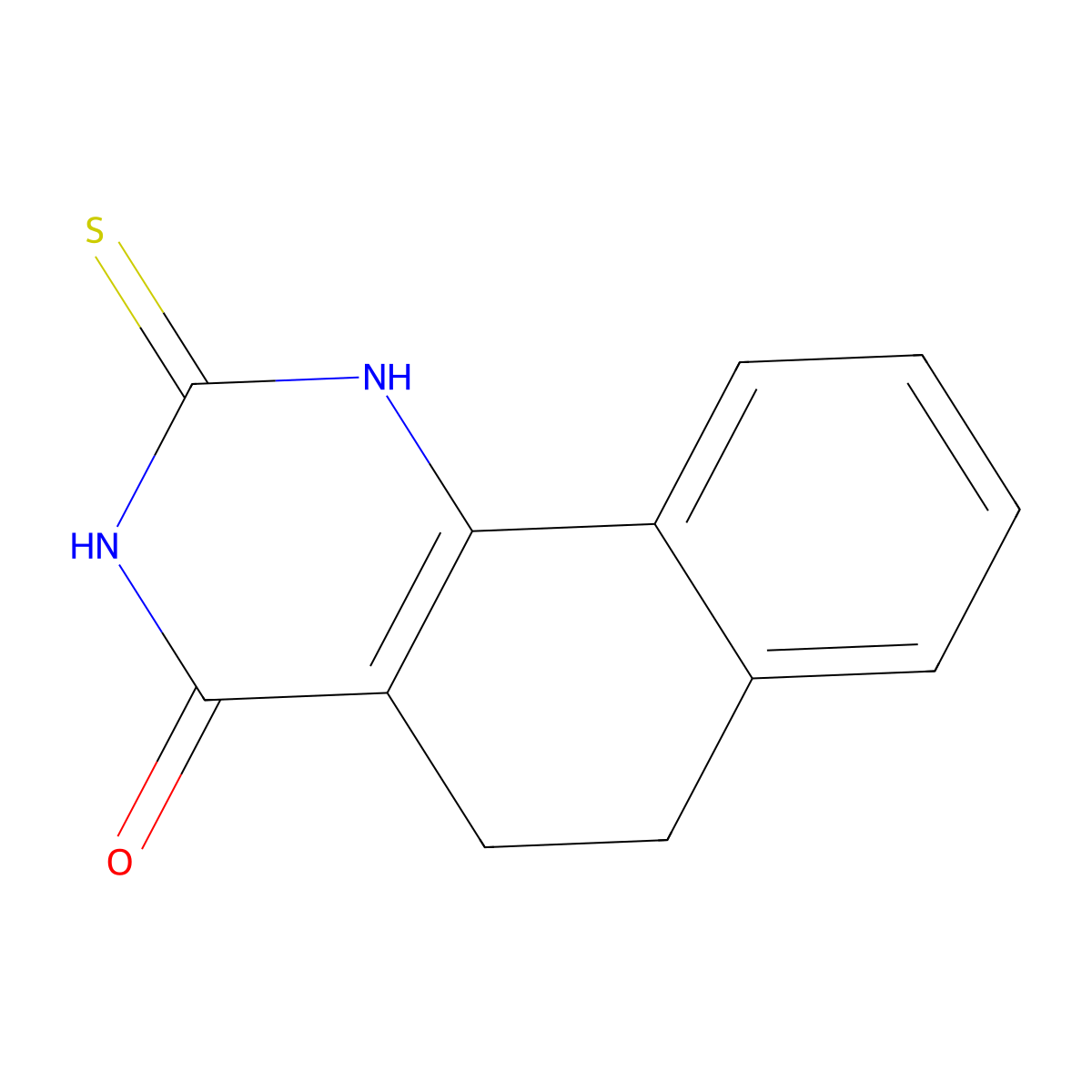 2-thioxo-2,3,5,6-tetrahydrobenzo[h]quinazolin-4(1H)-one molecular structure, CAS 236093-41-7