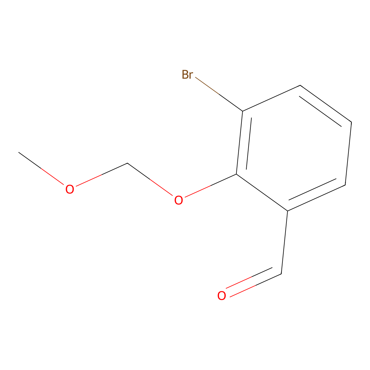 3-Bromo-2-(methoxymethoxy)benzaldehyde molecular structure, CAS 236094-18-1
