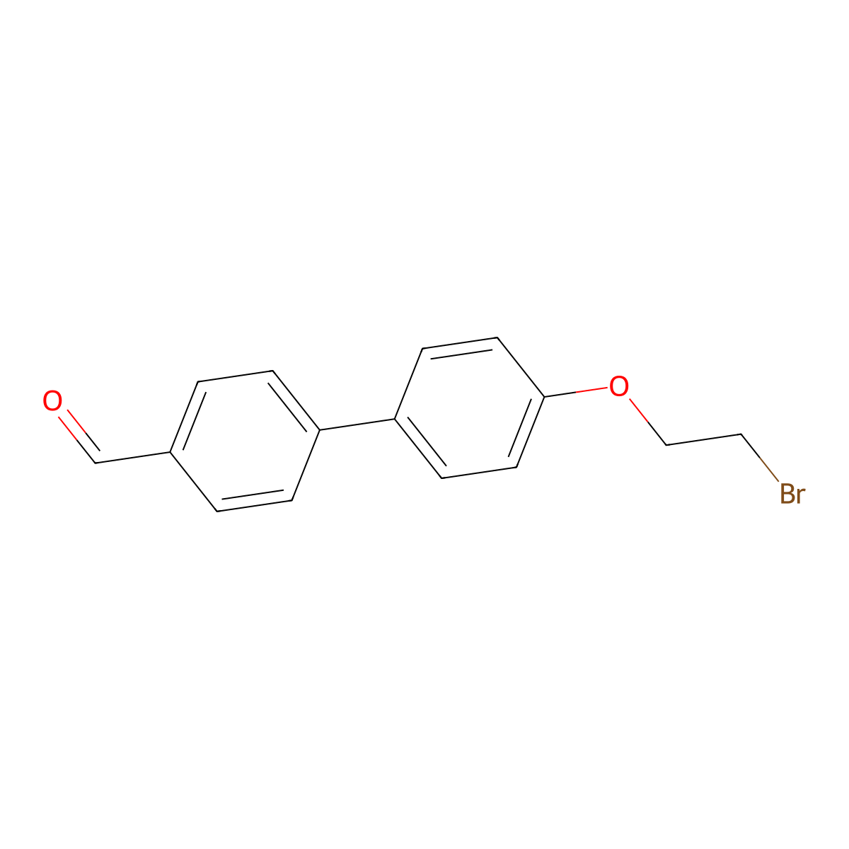 4'-(2-Bromoethoxy)[1,1'-biphenyl]-4-carboxaldehyde molecular structure, CAS 2360949-16-0