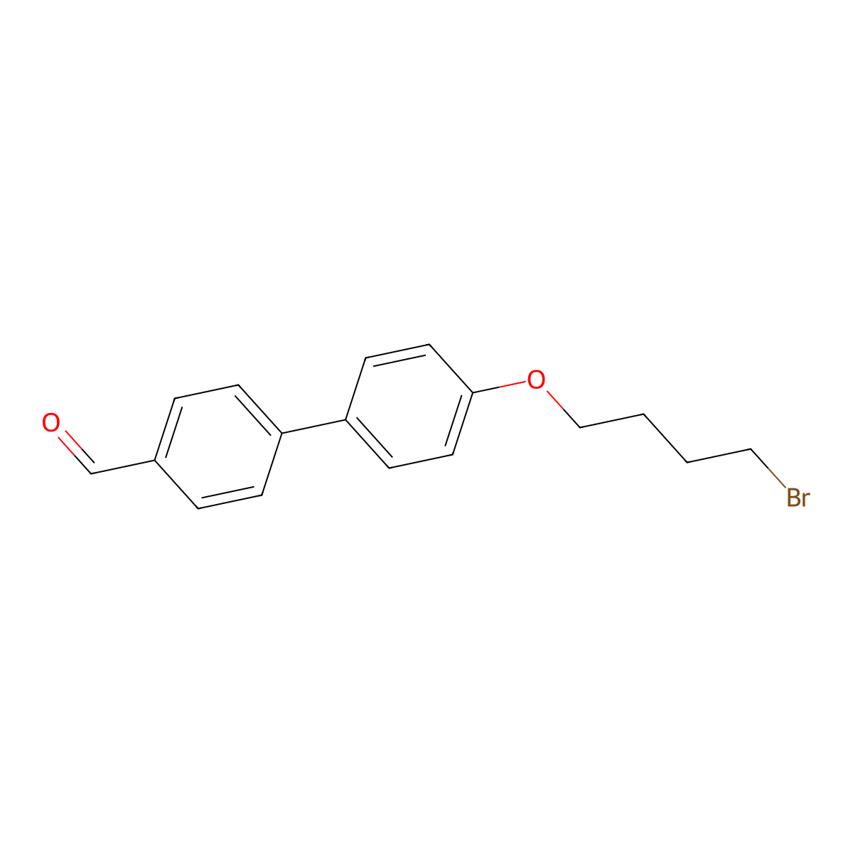 4'-(4-Bromobutoxy)[1,1'-biphenyl]-4-carboxaldehyde molecular structure, CAS 2360949-20-6