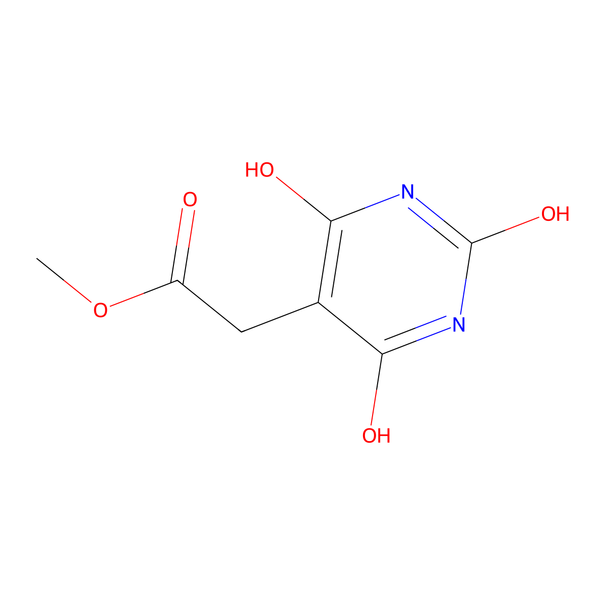 Methyl 2-(2,4,6-trihydroxypyrimidin-5-yl)acetate molecular structure, CAS 2361013-76-3