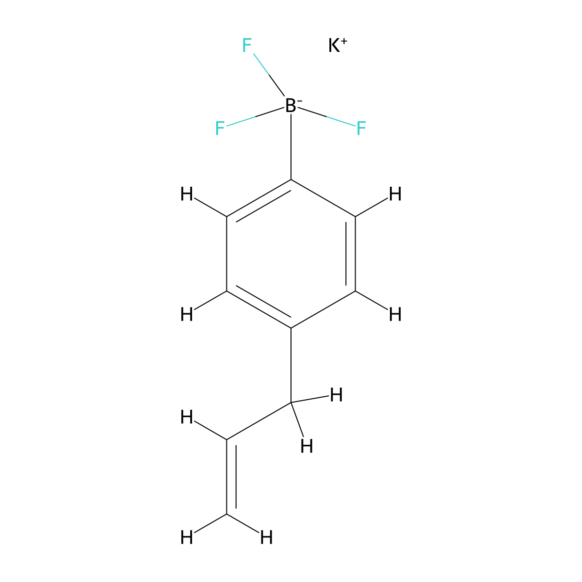 Potassium trifluoro[4-(prop-2-en-1-yl)phenyl]boranuide molecular structure, CAS 2361046-33-3