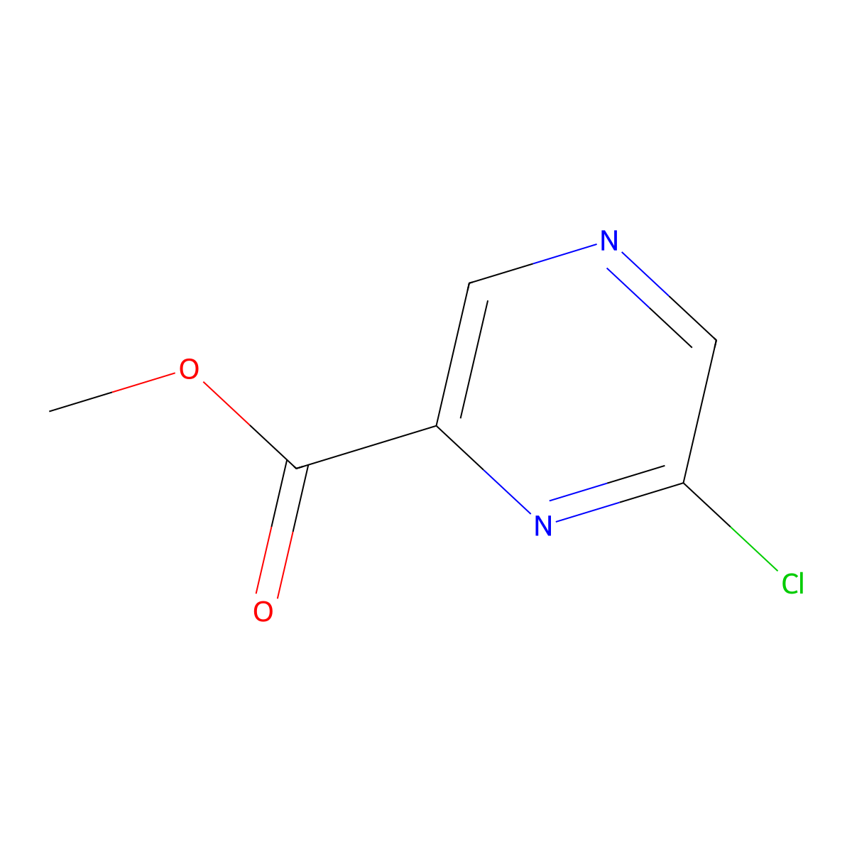 Methyl 6-chloropyrazine-2-carboxylate molecular structure, CAS 23611-75-8