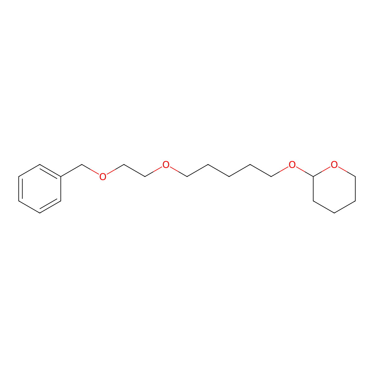 2-((5-(2-(benzyloxy)ethoxy)pentyl)oxy)tetrahydro-2H-pyran molecular structure, CAS 2361114-38-5