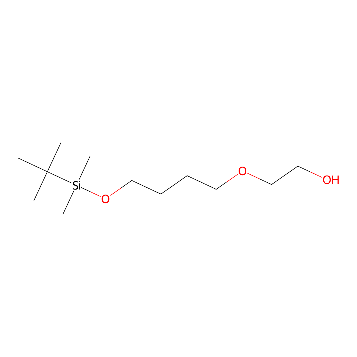 2-(4-((Tert-butyldimethylsilyl)oxy)butoxy)ethan-1-ol molecular structure, CAS 2361114-63-6