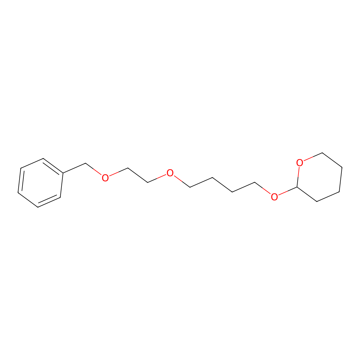 2-(4-(2-(benzyloxy)ethoxy)butoxy)tetrahydro-2H-pyran molecular structure, CAS 2361116-45-0