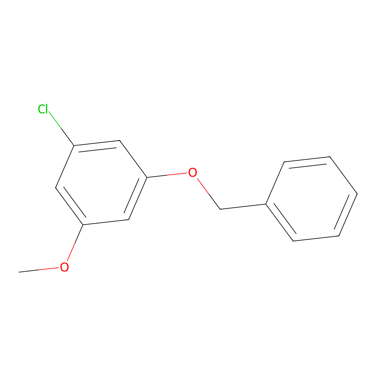 1-(Benzyloxy)-3-chloro-5-methoxybenzene molecular structure, CAS 236112-47-3