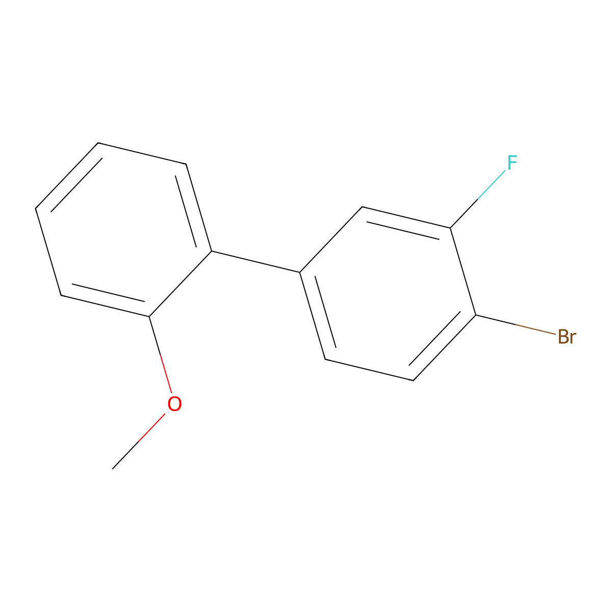 4'-Bromo-3'-fluoro-2-methoxy-1,1'-biphenyl molecular structure, CAS 2361126-81-8