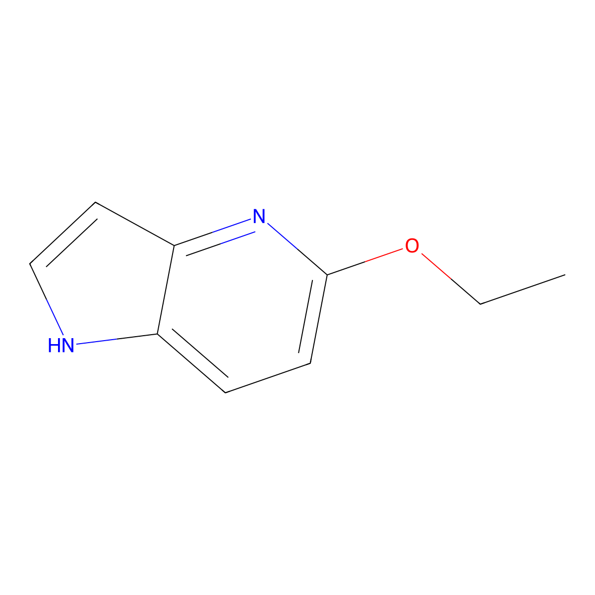 5-Ethoxy-1H-pyrrolo[3,2-b]pyridine molecular structure, CAS 23612-31-9
