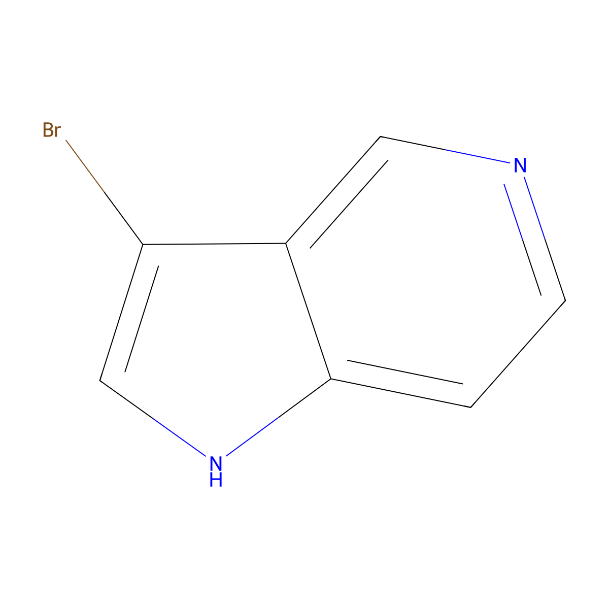 3-Bromo-5-azaindole molecular structure, CAS 23612-36-4