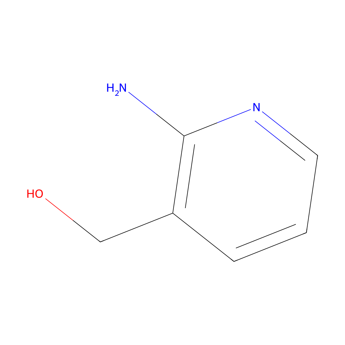 (2-Aminopyridin-3-yl)methanol molecular structure, CAS 23612-57-9
