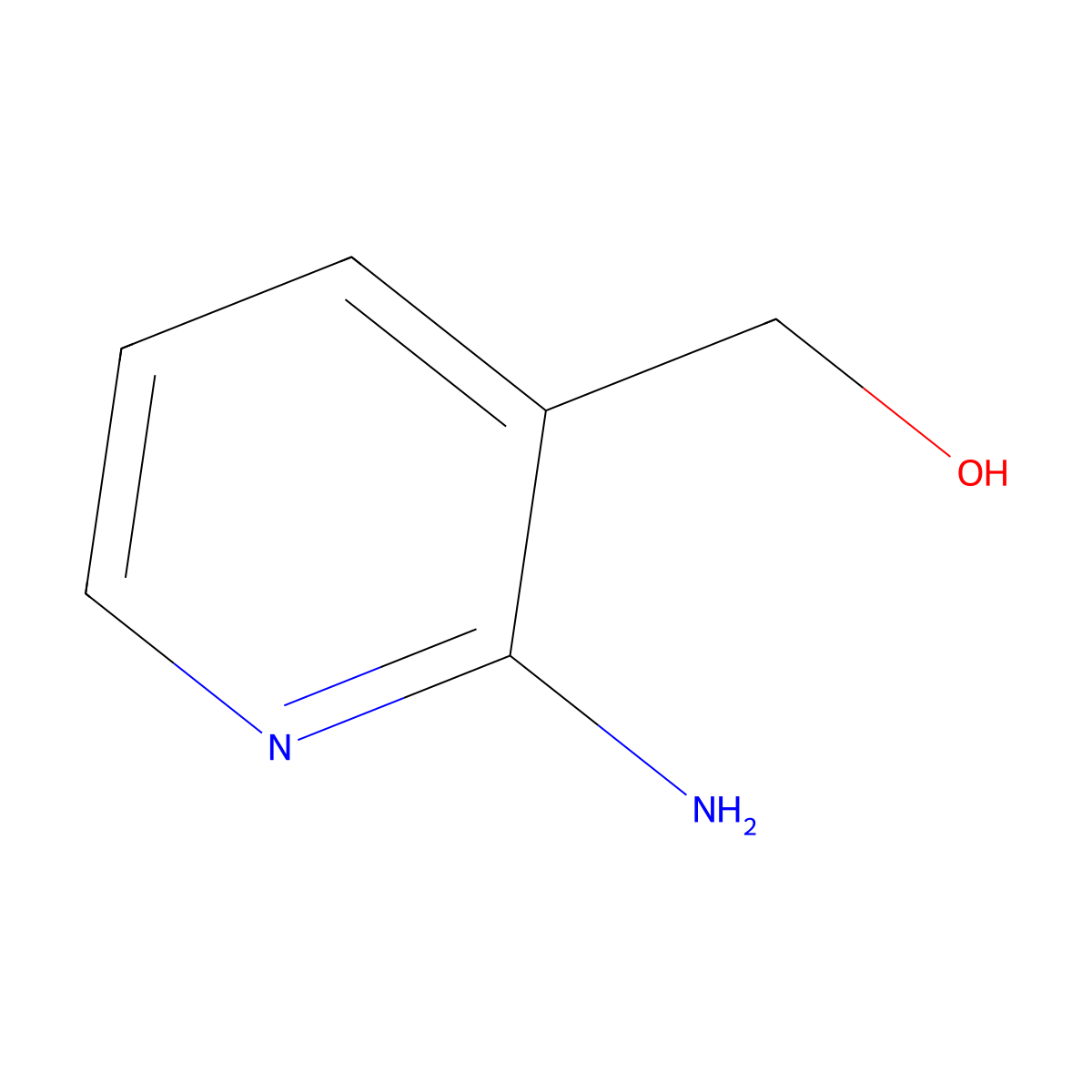 (2-Aminopyridin-3-yl)methanol molecular structure, CAS 23612-57-9