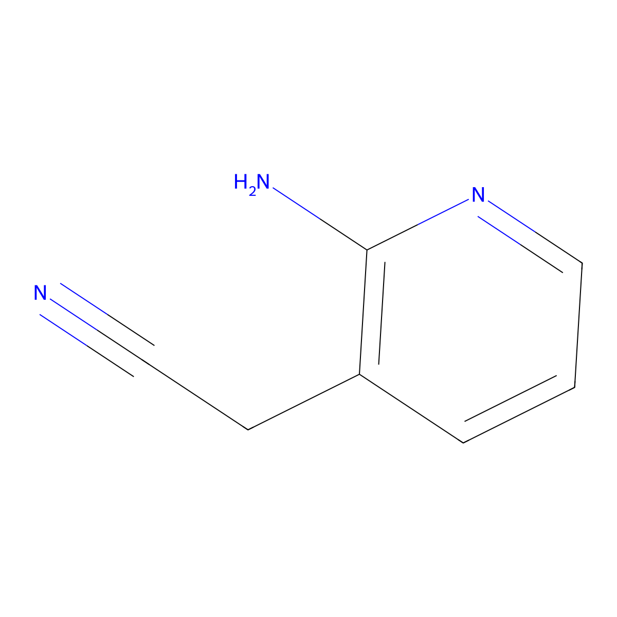 2-(2-Aminopyridin-3-yl)acetonitrile molecular structure, CAS 23612-61-5