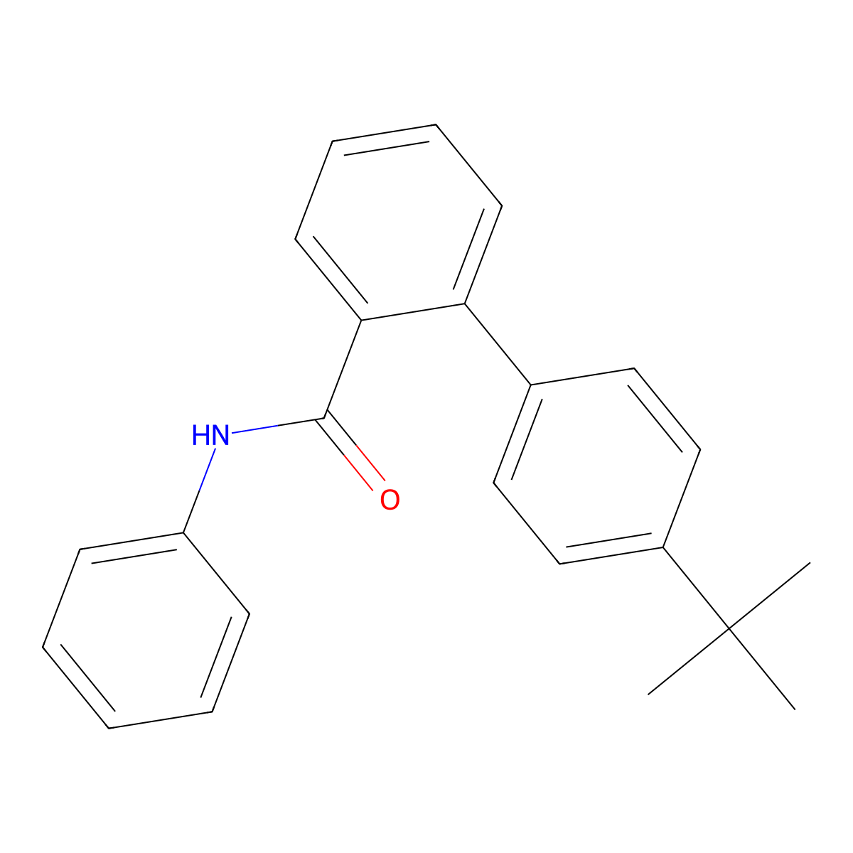 4'-tert-butyl-N-phenyl-[1,1'-biphenyl]-2-carboxamide molecular structure, CAS 2361219-28-3