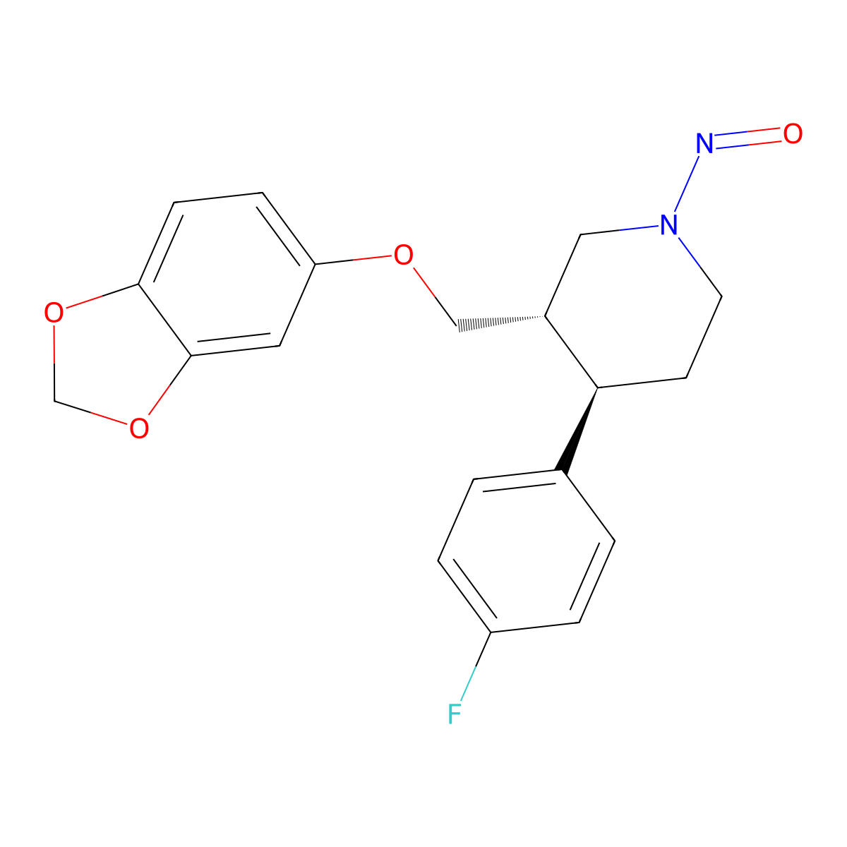 N-Nitroso Paroxetine molecular structure, CAS 2361294-43-9