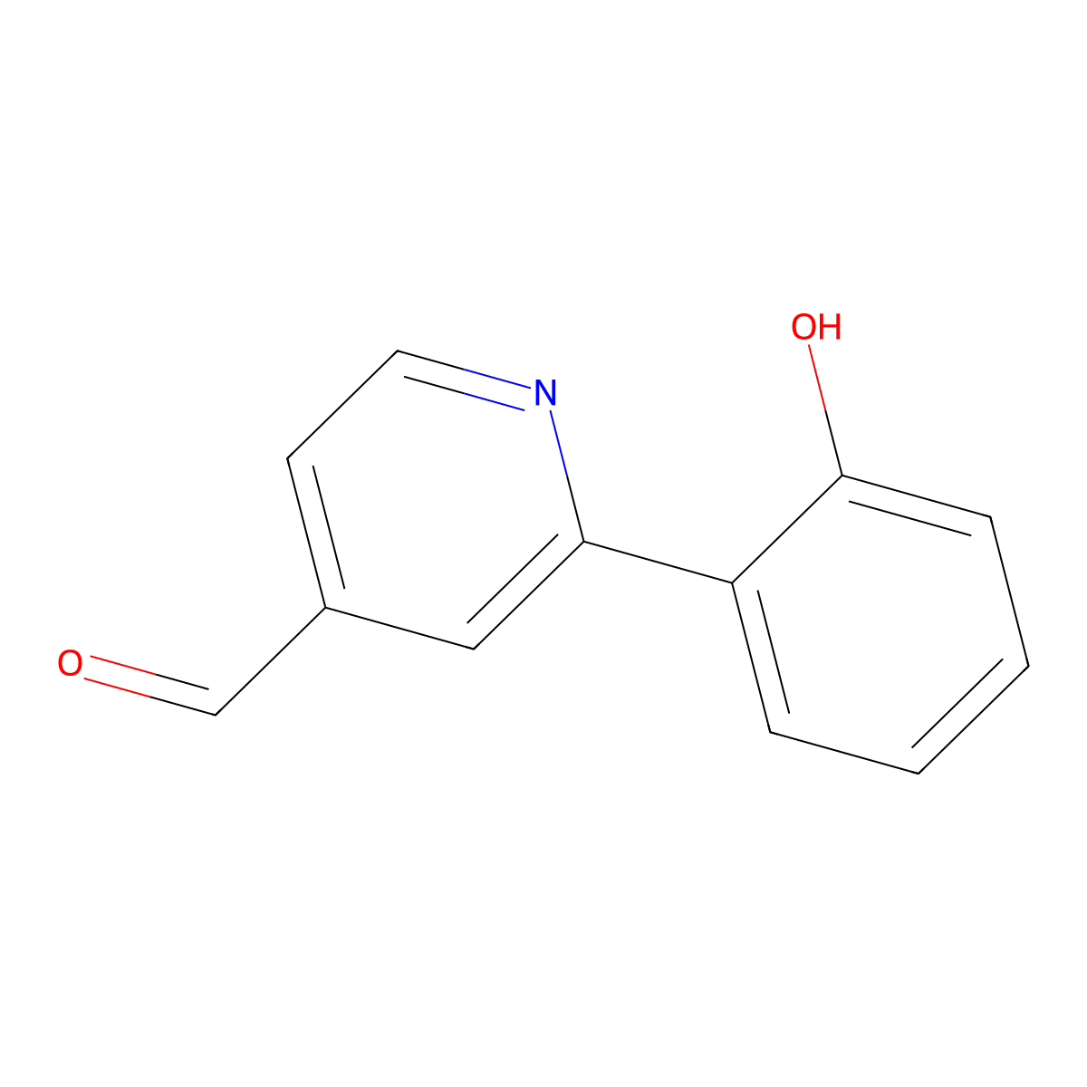 2-(2-Hydroxyphenyl)isonicotinaldehyde molecular structure, CAS 2361318-87-6