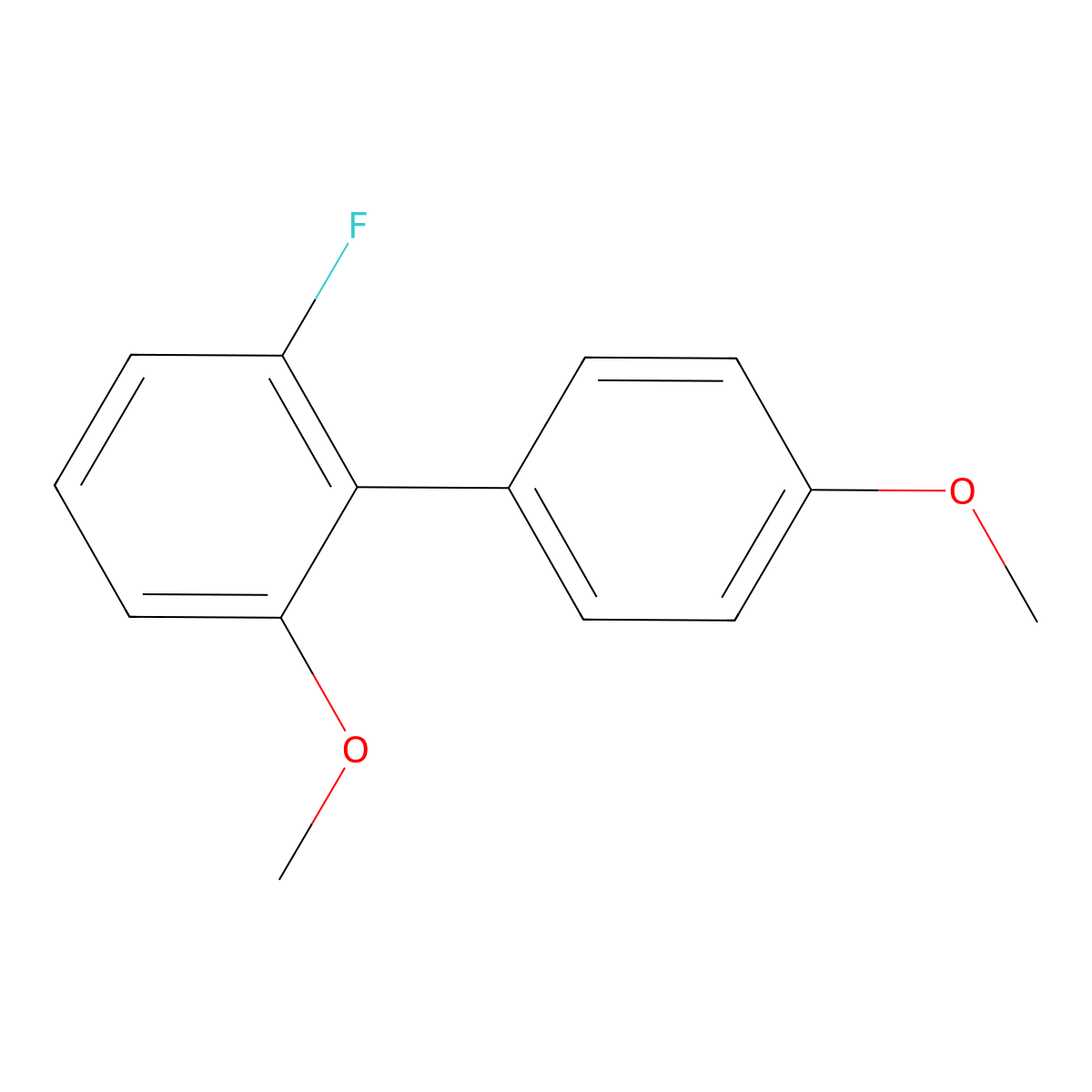 2-Fluoro-4',6-dimethoxy-1,1'-biphenyl molecular structure, CAS 2361379-22-6