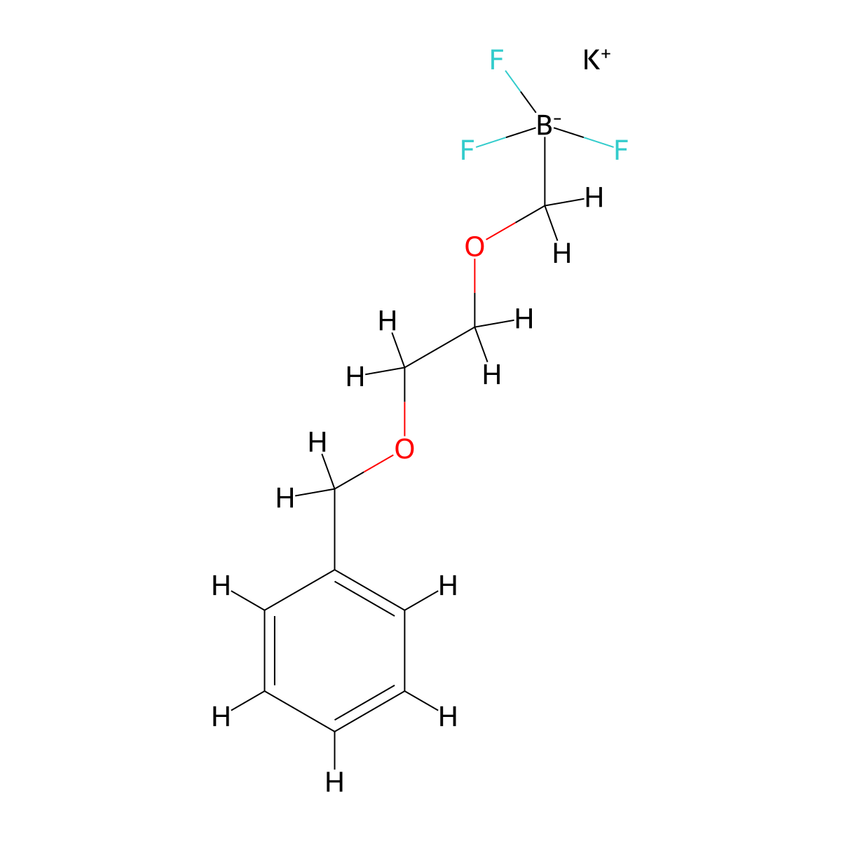Potassium 2-benzyloxyethoxymethyltrifluoroborate molecular structure, CAS 2361496-20-8