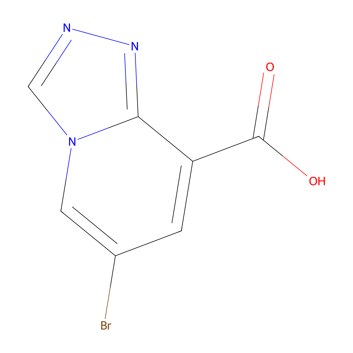 6-Bromo-[1,2,4]triazolo[4,3-a]pyridine-8-carboxylic acid molecular structure, CAS 2361496-76-4