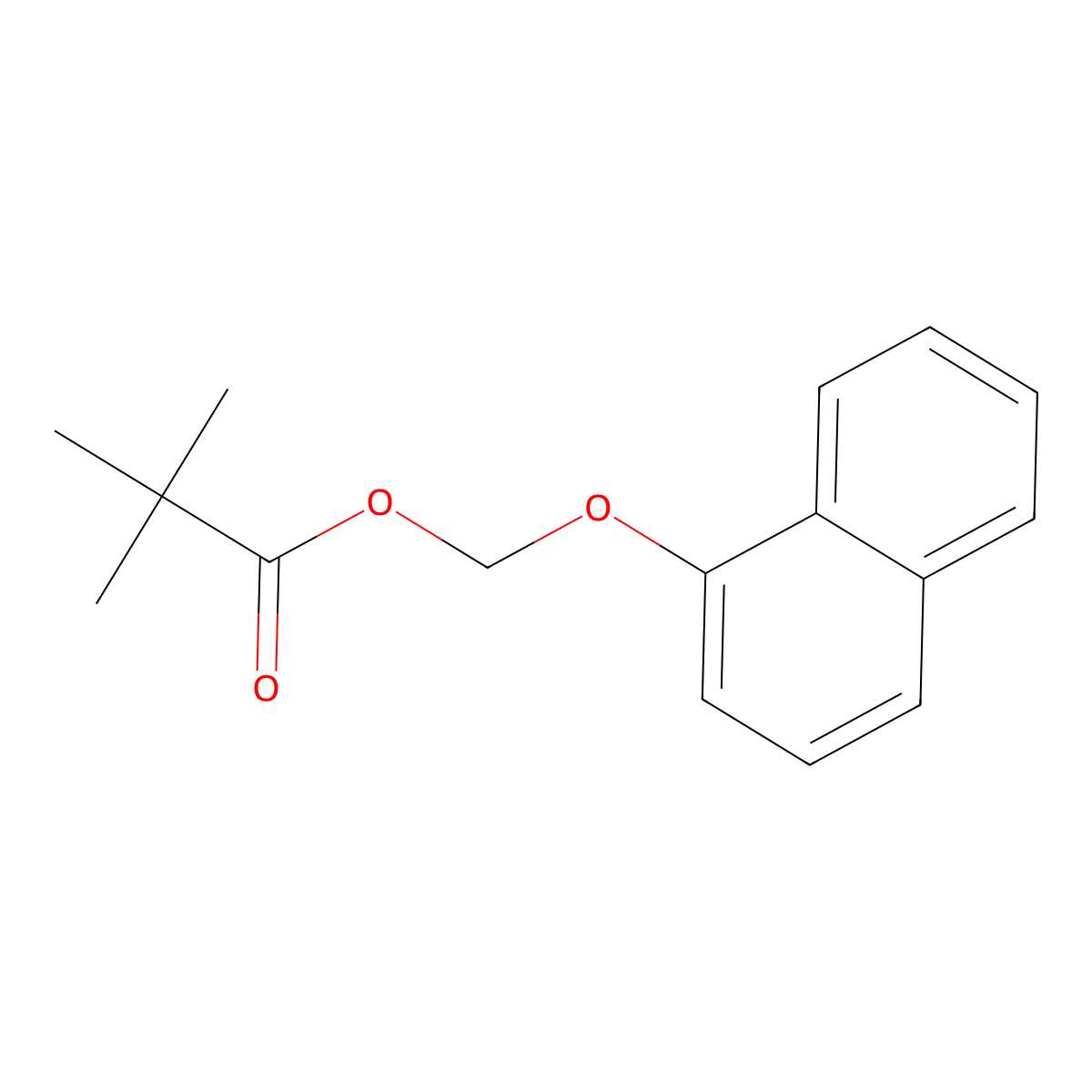2,2-Dimethyl-propanoic acid, (1-naphthalenyloxy)methyl ester molecular structure, CAS 2361529-47-5