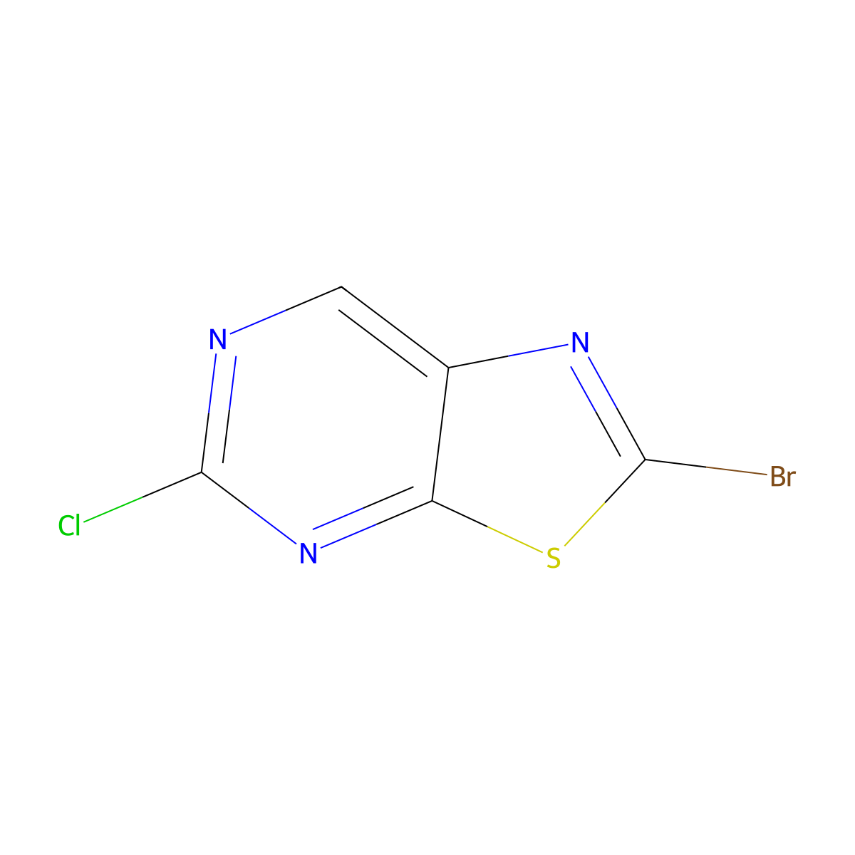 2-Bromo-5-chloro-[1,3]thiazolo[5,4-d]pyrimidine molecular structure, CAS 2361568-37-6