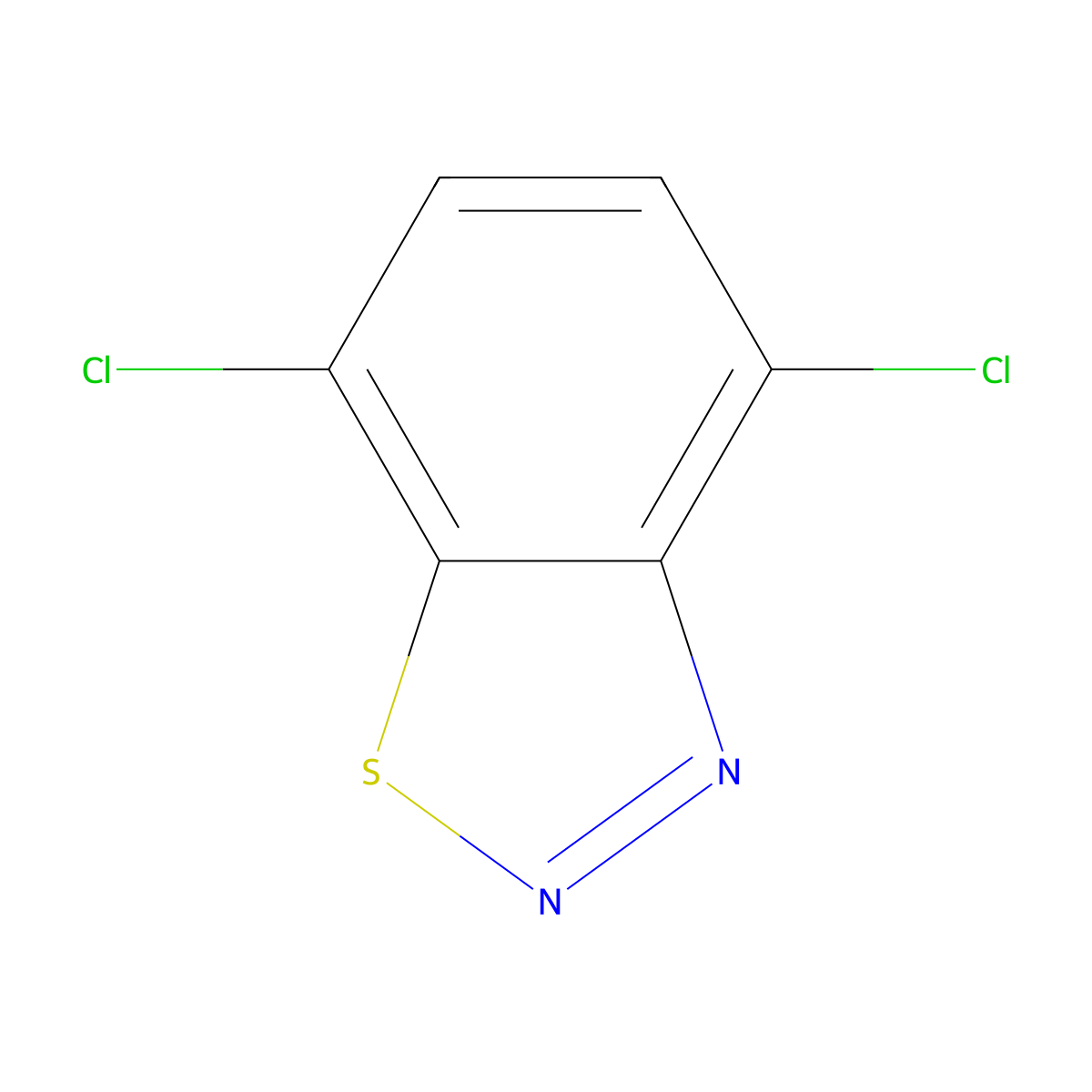 4,7-Dichloro-1,2,3-benzothiadiazole molecular structure, CAS 23616-14-0