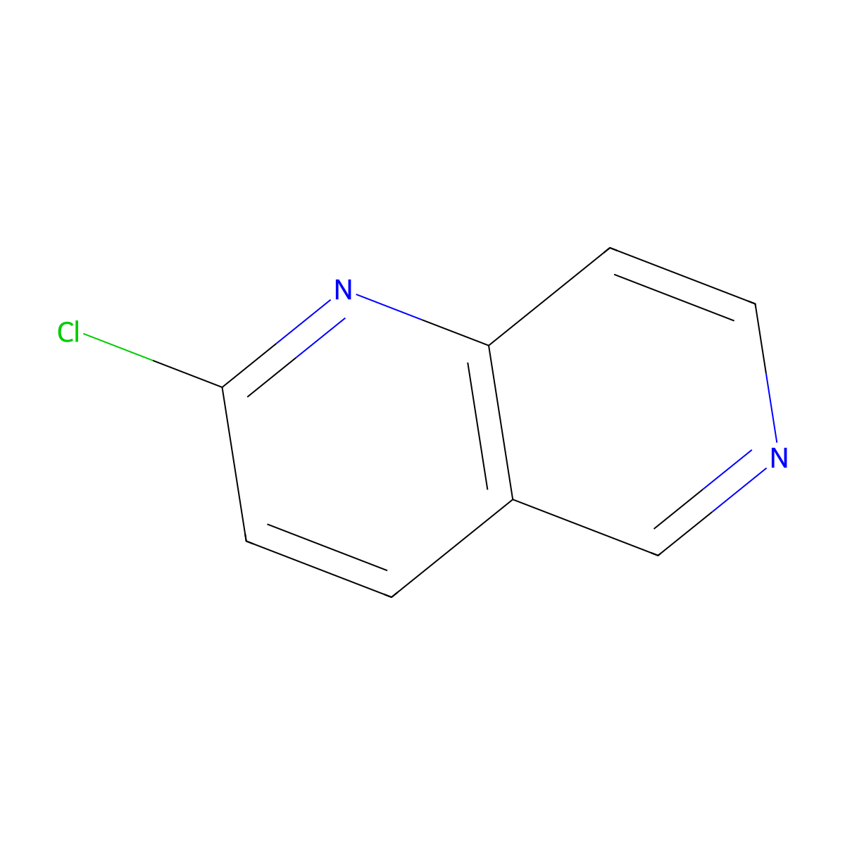 2-Chloro-1,6-naphthyridine molecular structure, CAS 23616-33-3