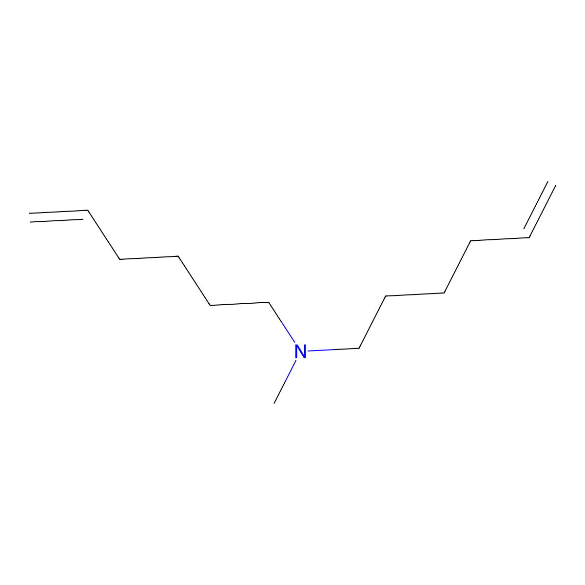 Di-hex-5-enyl-methyl-amine molecular structure, CAS 2361631-69-6