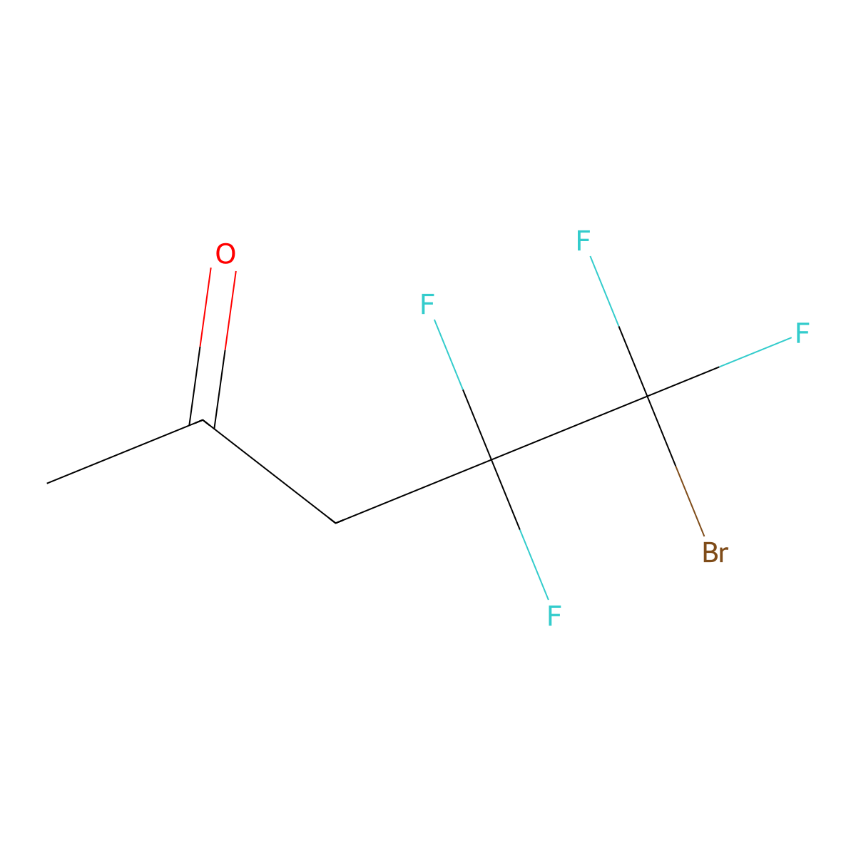 5-Bromo-4,4,5,5-tetrafluoropentan-2-one molecular structure, CAS 2361633-92-1