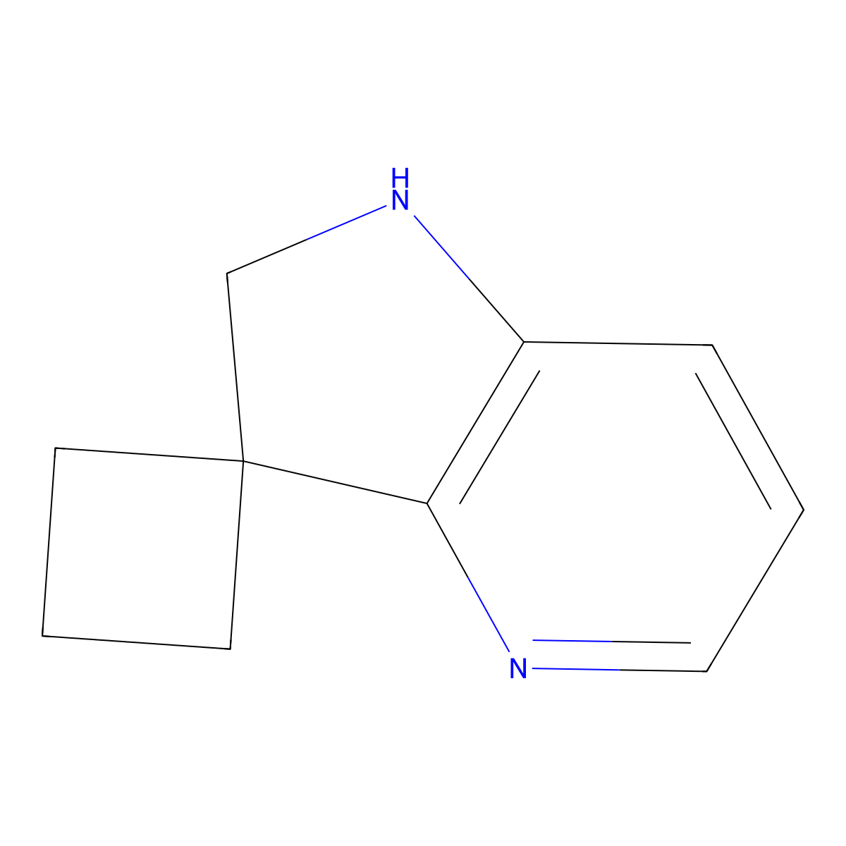 1',2'-Dihydrospiro(cyclobutane-1,3'-pyrrolo(3,2-b)pyridine) molecular structure, CAS 2361634-30-0