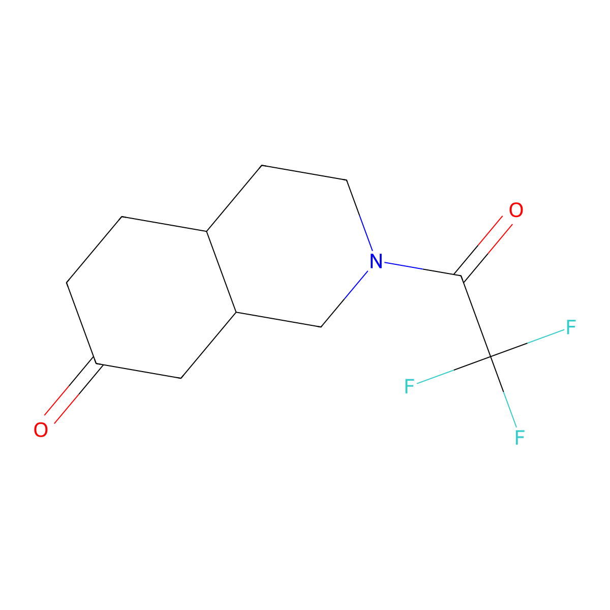 2-(Trifluoroacetyl)-decahydroisoquinolin-7-one molecular structure, CAS 2361634-39-9