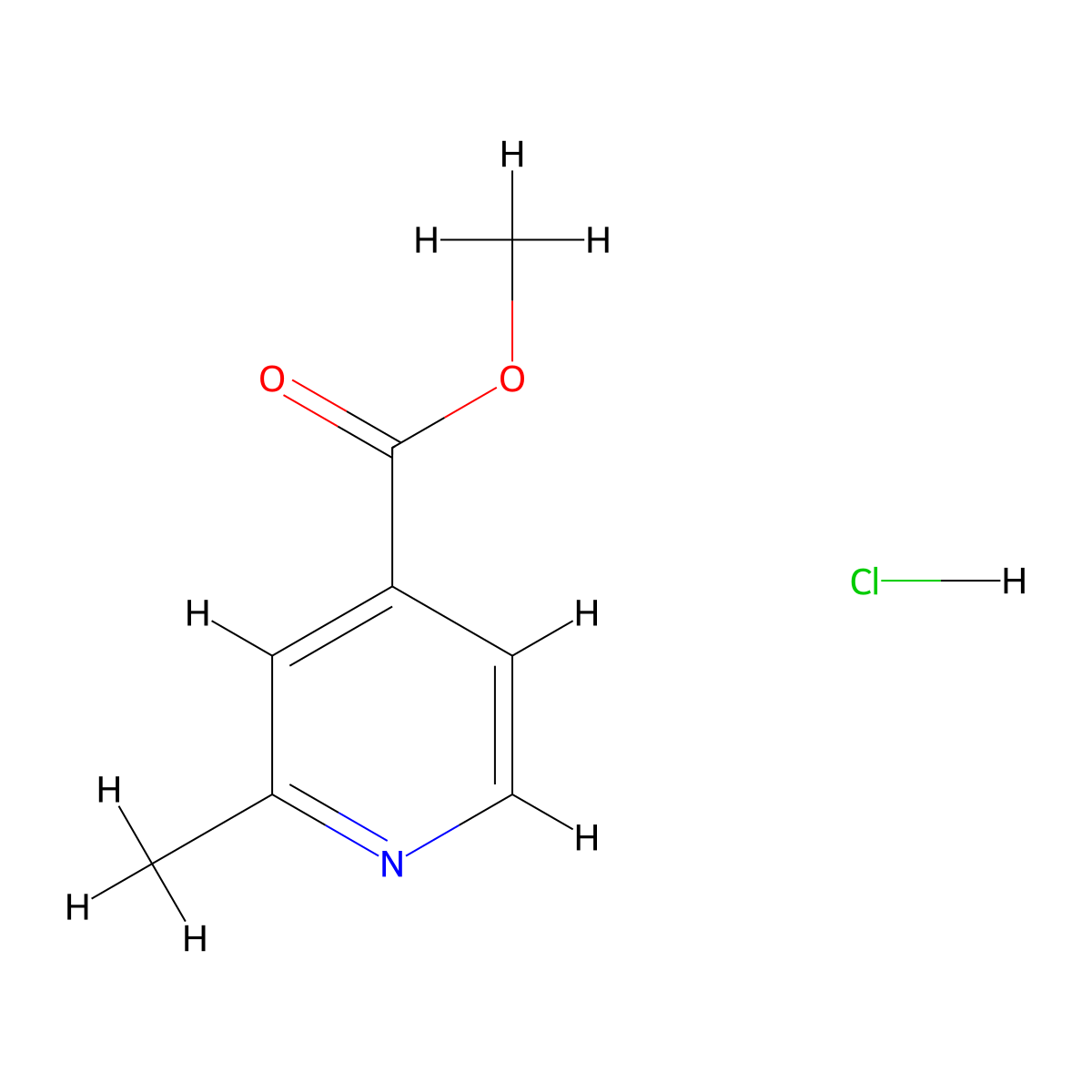 Methyl 2-methylpyridine-4-carboxylate hydrochloride molecular structure, CAS 2361634-93-5
