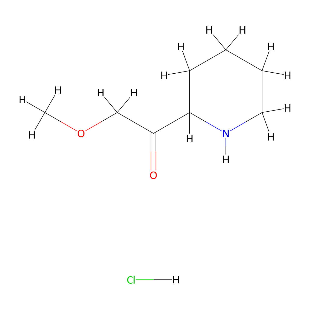 2-Methoxy-1-(piperidin-2-yl)ethan-1-one hydrochloride molecular structure, CAS 2361635-56-3