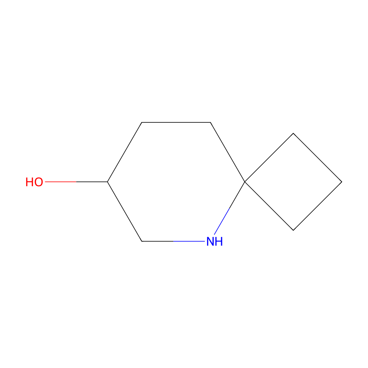 5-Azaspiro[3.5]nonan-7-ol molecular structure, CAS 2361635-72-3