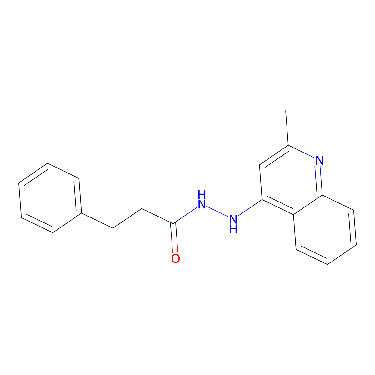 N'-(2-Methylquinolin-4-yl)-3-phenylpropanehydrazide molecular structure, CAS 2361635-79-0